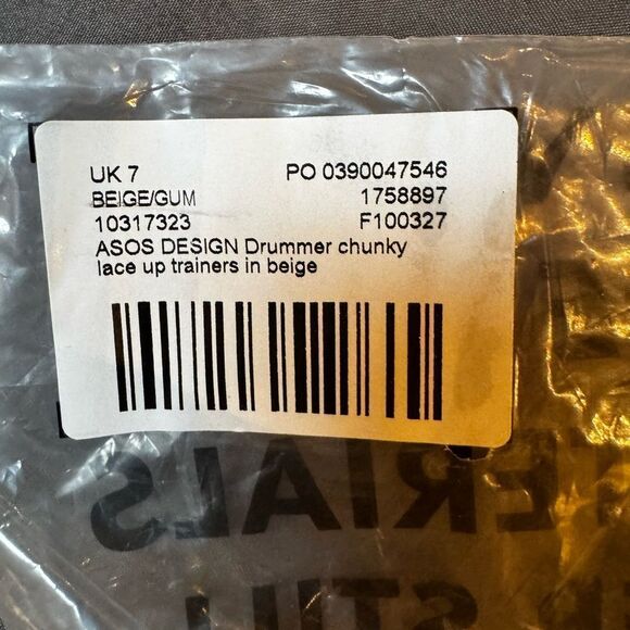 NWT ASOS Design Drummer chunky trainer sneakers size 9 - Picture 7 of 8